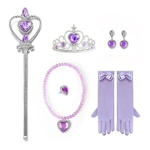 BRAND NEW Purple Princess Elsa Dress-Up Set